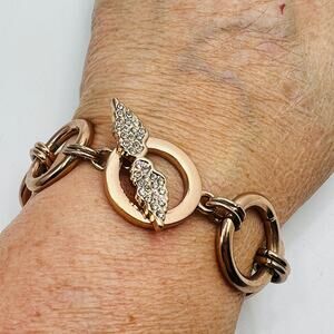 Victoria’s Secret Angel Wings Chunky Link Bracelet Rose Gold Limited Edition